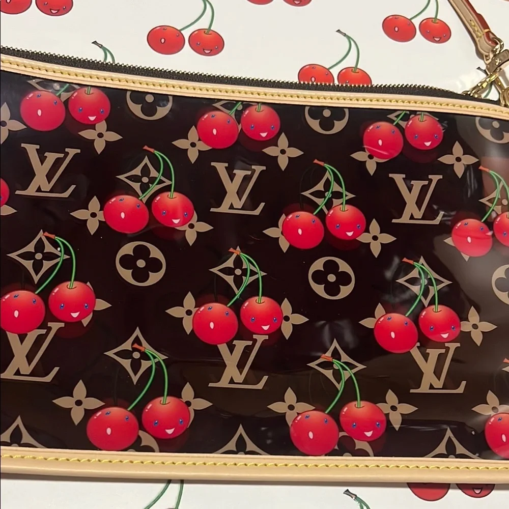 Murakami Louis Vuitton Cherry Brown and Red Clutch/Crossbody bag 2025 - Picture 5 of 9